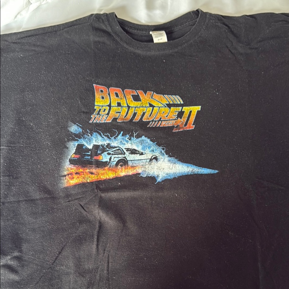 Back to the Future II Black Graphic T-Shirt
